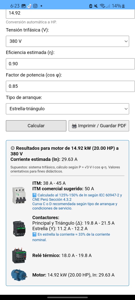 CalcMotor pantalla 4